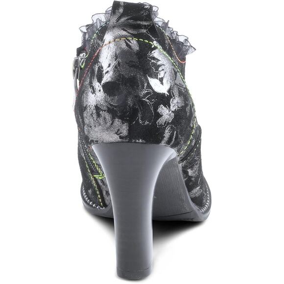 L'Artiste by Spring Step Womens Glitzish Leather Shootie -- Pewter Mlti, 35M NEW - Picture 4 of 7